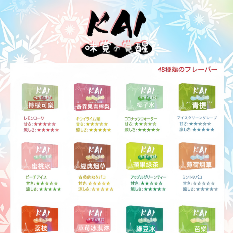 KAI 味覚の覚醒日本製電子煙煙彈(Relx 4,5,6代通用)