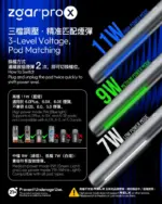 ZGAR PRO-X 電子煙單煙機<br>(7w/9w/11w功率可調) (Relx 4,5,6代通用-) - Image 3
