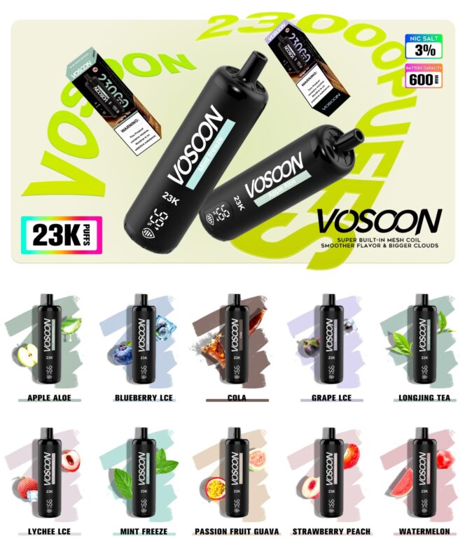 Vosoon 23000口 大容量一次性電子煙