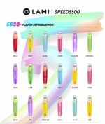 LAMI SPEED徠米鴨嘴5500口多色漸變氛圍燈可視化油倉小火箭形態一次性電子煙 買3送1 - 圖片 2