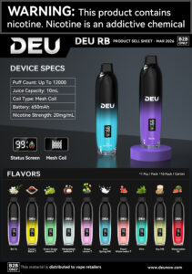 DEU 8 mL Disposable Vape